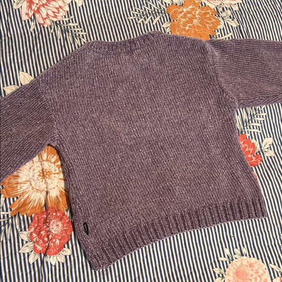 DKNY Heathered Purple Crew Neck Sweater Girl 3T - Picture 3 of 4